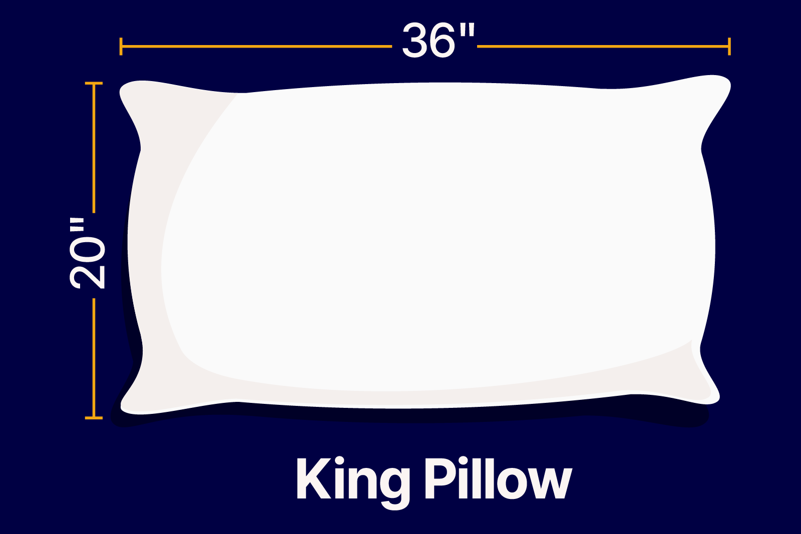 Average pillow size best sale