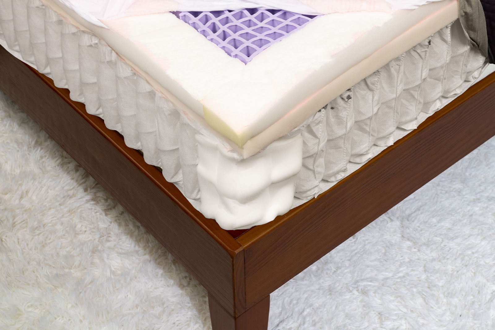 Purple Hybrid Restore mattress layers