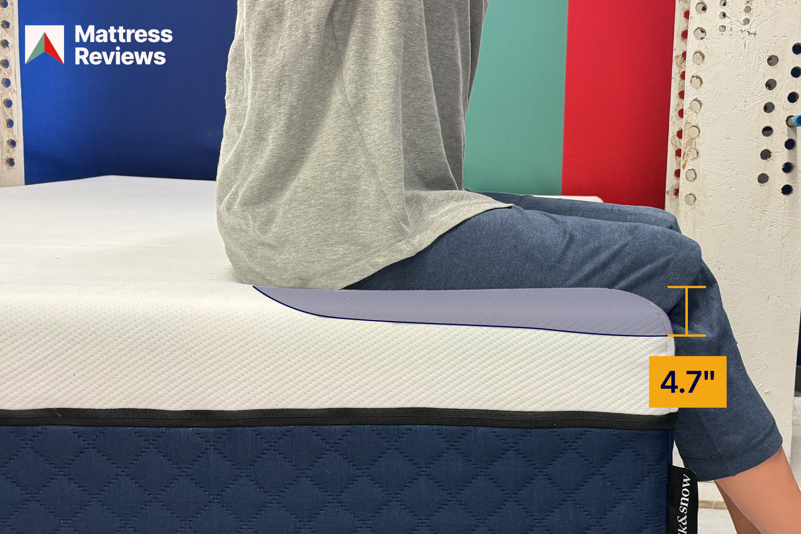 A photo of The SS Mattress edge support test